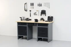 Arbeidsbenk med skap/skuffer 160 x 60 x 85 cm