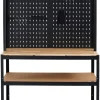 Arbeidsbord m/vegg og hyller 180x120x60 cm