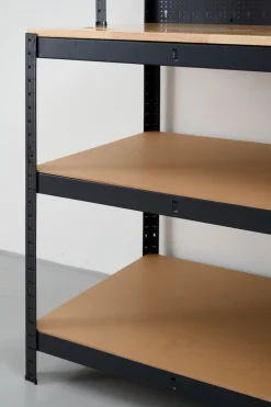 Arbeidsbord m/vegg og hyller 180x120x60 cm