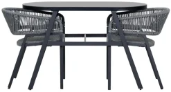 Balkongsett Chicago svart - Sunlife®