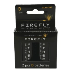 Batteri alkalisk D LR20 2-pk. - Firefly