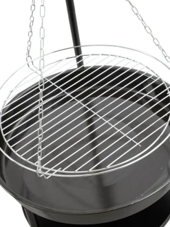 Bålpanne tripod med bålfat og rist - Grillexpert