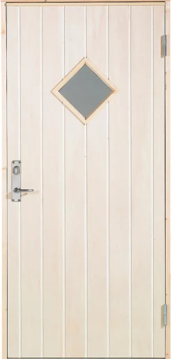 Boddør med vindu høyrehengt 94,8 x 205 cm
