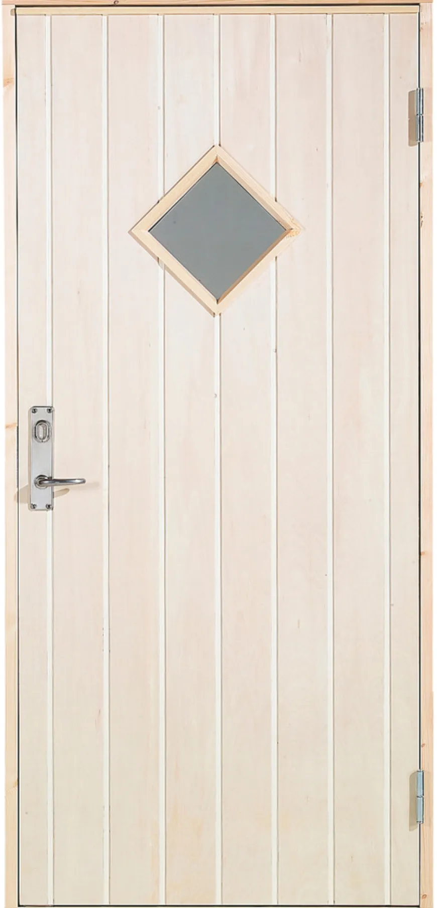 Boddør med vindu høyrehengt 94,8 x 205 cm