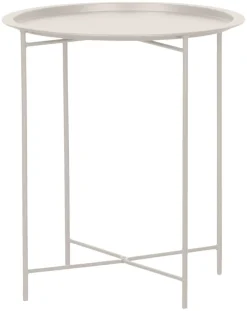 Brettbord Michigan stål sandy grey Ø46,8 cm - Sunlife®