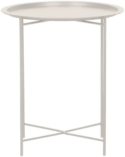 Brettbord Michigan stål sandy grey Ø46,8 cm - Sunlife®