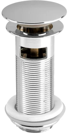 Bunnventil Push pop-up 1 1/4" krom