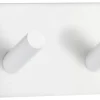Dobbel krok selvklebende 90 mm - hvit