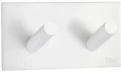 Dobbel krok selvklebende 90 mm - hvit