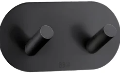 Dobbel krok selvklebende 96 mm - matt svart