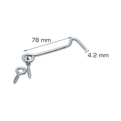 Dørkrok 78 mm elforsinket 2 stk.