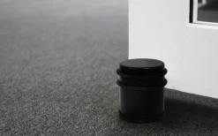 Dørstopper frittstående Ø62 x 75 mm matt svart