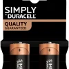 Duracell Plus C Alkaliske batterier 2-pk.