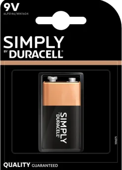 Duracell Plus 9 V alkalisk batteri 1-pk.