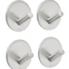 Enkel krok Ø30 mm 4 pk. - børstet stål