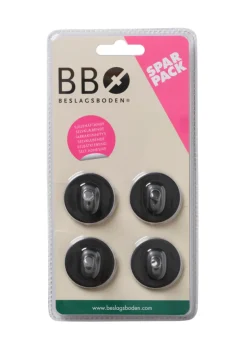 Enkel krok Ø30 mm 4-pk. - matt svart