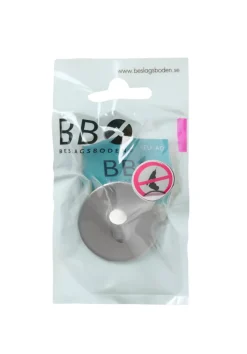 Enkel krok selvklebende Ø48 mm - børstet