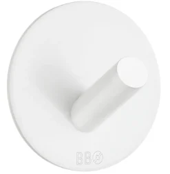 Enkel krok selvklebende Ø48 mm - hvit
