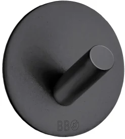Enkel krok selvklebende Ø48mm - matt svart