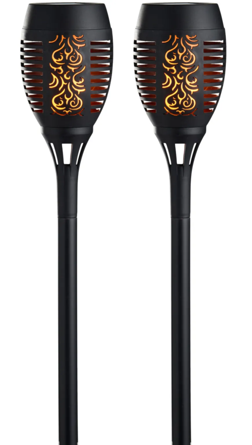 Fakler med solceller Ø9 x H58 cm 2-pk. - Garden®