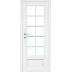 Fransk dør hvit 10 vindusfelter 72,6 x 204 cm