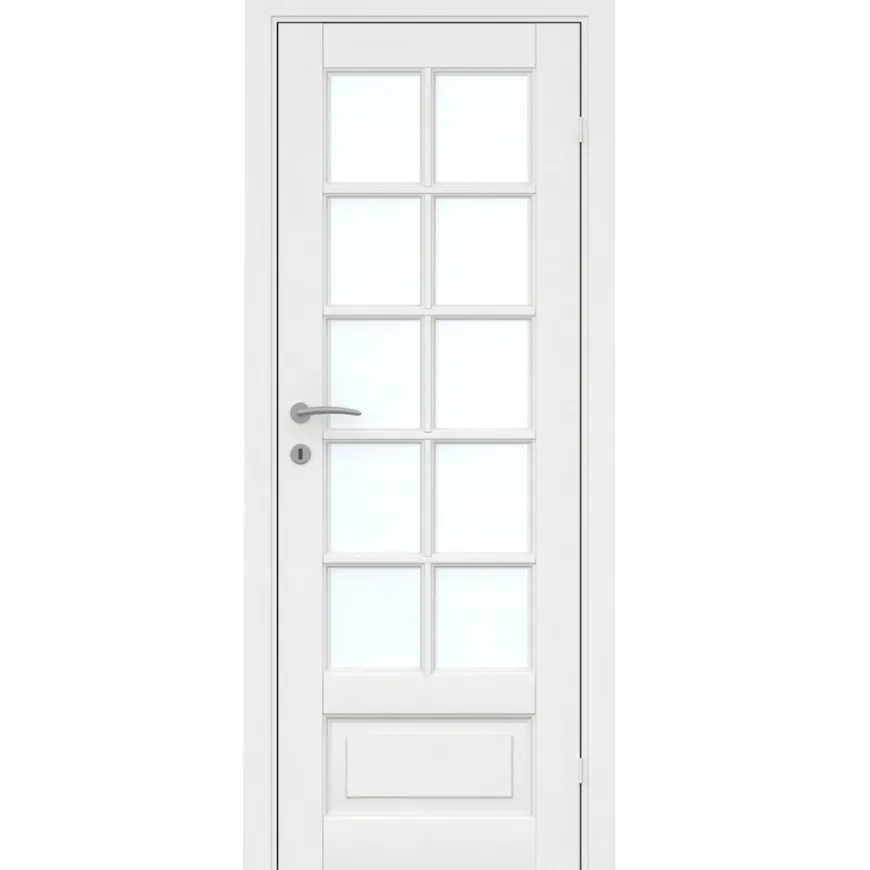 Fransk dør hvit 10 vindusfelter 82,6 x 204 cm