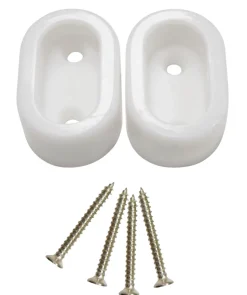 Garderobestangholder oval 2 stk.