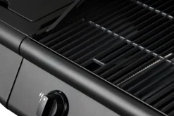 Gassgrill 3 brennere og sidebrenner svart - Grillexpert