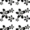 GEYSER® Black Flower dusjforheng 180 x 200 cm