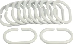 GEYSER® forhengsringer hvit 12 stk.