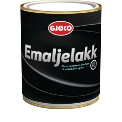 Gjøco Emaljelakk svart 0,75 liter