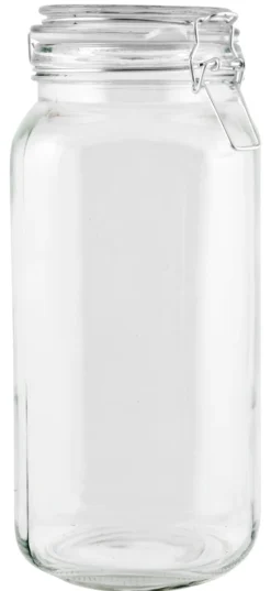 Glasskrukke med patentlokk 2 liter