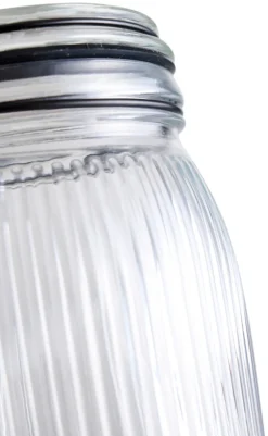 Glasskrukke riflet 0,9 liter - DAY