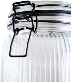 Glasskrukke riflet 0,9 liter - DAY