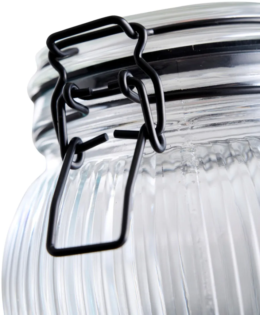 Glasskrukke riflet 1,4 liter - DAY