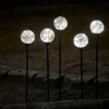 Glasskuler på spyd 50 LED 5-pk.