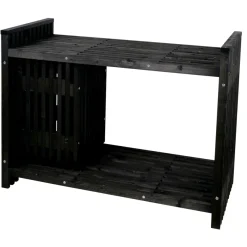 Grillbord svart 123 x 57,5 x 93 cm