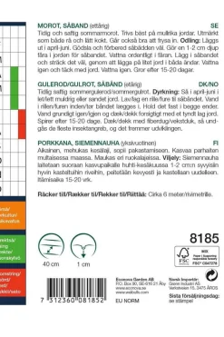 Gulrot, sommer 'Nantaise 2'