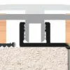 Gulvprofil basis aluminium - 6-10 mm x 0,9 meter