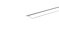 Gulvprofil sølv - 3,2 x 30 mm x 1,8 meter