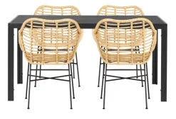 Hagebord Havanna 150 x 90 cm i alu/nonwood - Sunlife®