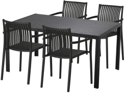 Hagebord Havanna 150 x 90 cm i alu/nonwood - Sunlife®