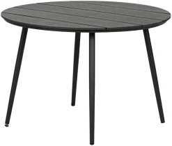 Hagebord Madrid svart Ø110 cm - Sunlife®