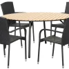 Hagebord Nebraska stål/nonwood Ø150 cm - Sunlife®