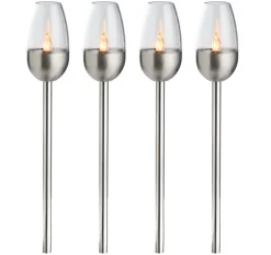 Hagefakler med solceller 38 cm 4-pk. - Garden®