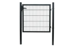 Hageport metall svart 100 x 100 cm