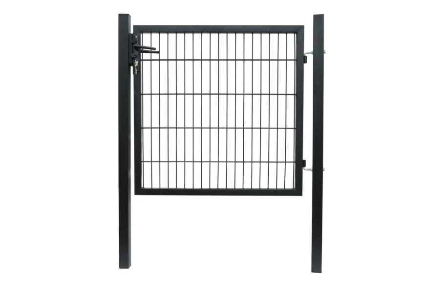 Hageport metall svart 100 x 100 cm