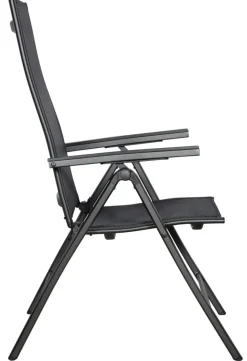 Hagestol Kingston 6 posisjoner svart - Sunlife®