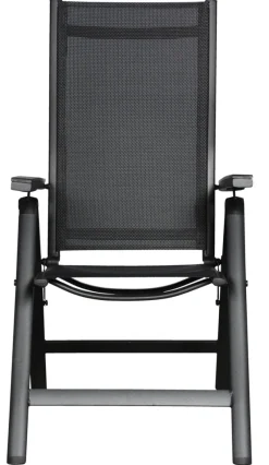 Hagestol Kingston 6 posisjoner svart - Sunlife®