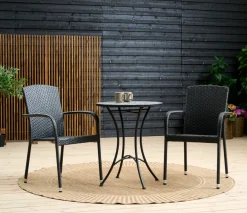 Hagestol Lissabon rotting/metall svart - Sunlife®